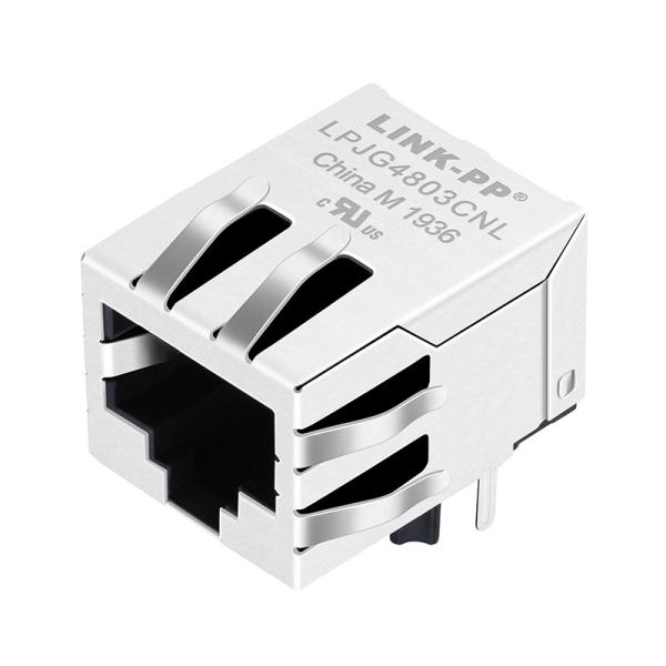 P65-P0Z-1AK9-B Gigabit Ethernet Jack , 10/100/1000 Full Duplex LPJG4803CNL