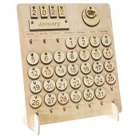 Jouet Montessori en bois Calendrier à domicile pour enfants