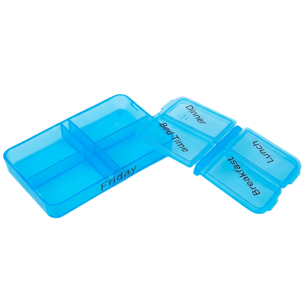 Promotional Medical Week-Long PP Pill Organizer Customizable Logo Medicine Box Storage Case
