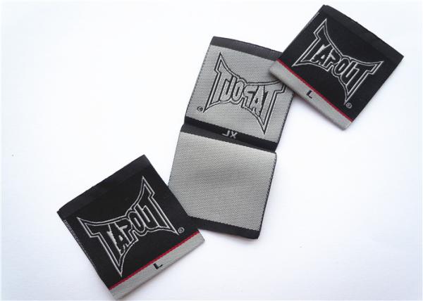 Heat cut Clothing Label Tags woven for back neck label with customized logo