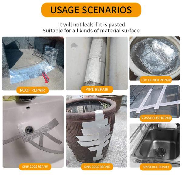 Waterproof Butyl Adhesive Tape For Roof Repair 5cm Width Strong And Long Lasting