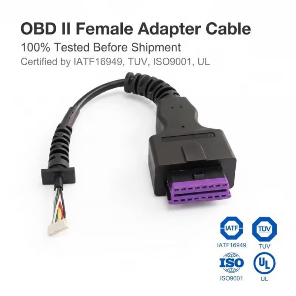 OBD‑II Female Adapter Cable