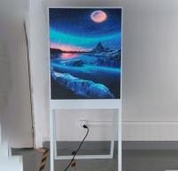 Tableau de signalisation LED polyvalent pour l'intérieur dans les expositions et les points de vente avec contrôle de disque WIFI/U mobile