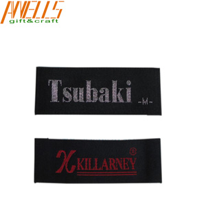 No Minimum Woven Cloth Labels Private Brand Logo Custom Woven Clothing Tags