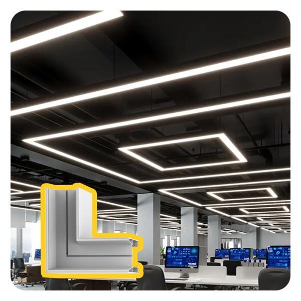 Seamless Linking LED Linear Light with UGR