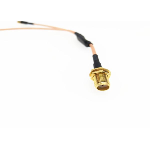 bulkhead sma female to right angle mcx male connector split rf rg316 pigtail cable