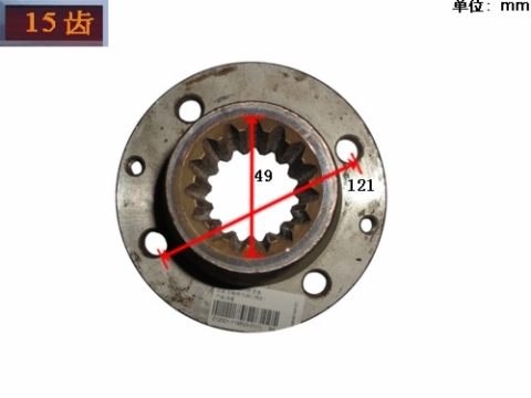 NO35 Wheel Hub Assembly Dongfeng Spare Parts 15 Holes 121mm