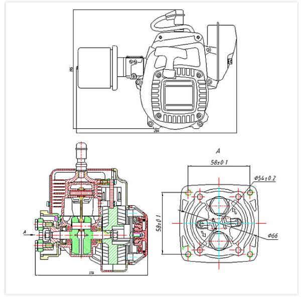 Lightweight Sinotruk Spare Parts Special Gasoline Engine For Aircraft / Ship Model