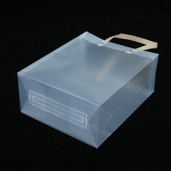 Transparent PP Plastic Gift Bag with Hot Pressing and Machine Sewing Workmanship