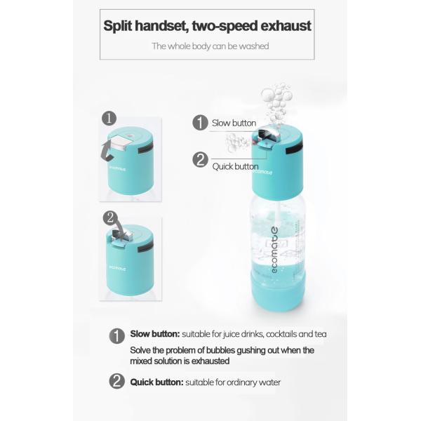 Pink 130x230x340mm Bubble Water Machine Juice Home