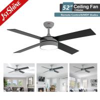 6 Velocidade Remote LED Ventilador de teto para sala de estar de cobre puro DC motor OEM / ODM