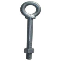 O zinco chapeou o parafuso de olho regular G291 do aço carbono 650 a 21000lbs