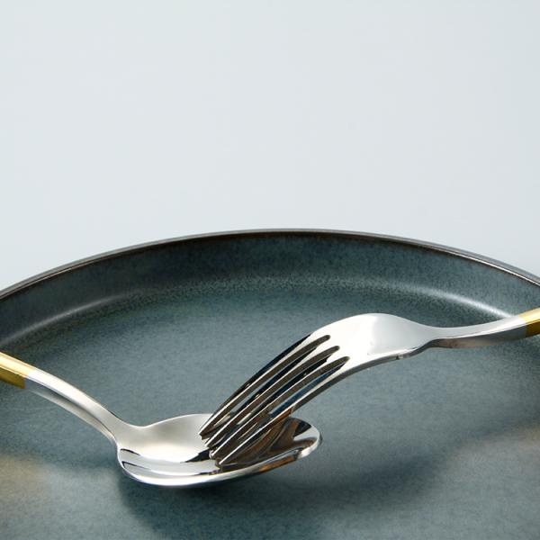 20pcs Stainless Steel Titanium Plating Golden Cutlery Set