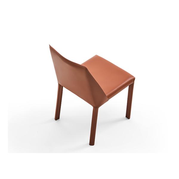 Saddle Wrought Iron Dining Chair In Coffee Shop Restaurant