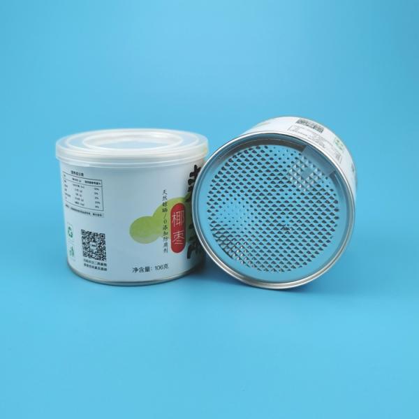 Non Spill Paper Cans Packaging Tube Cardboard Container