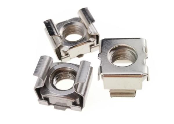 Polished Hardware Nuts Bolts Sqaure Mounting Stainless Steel M6 Cage Nuts