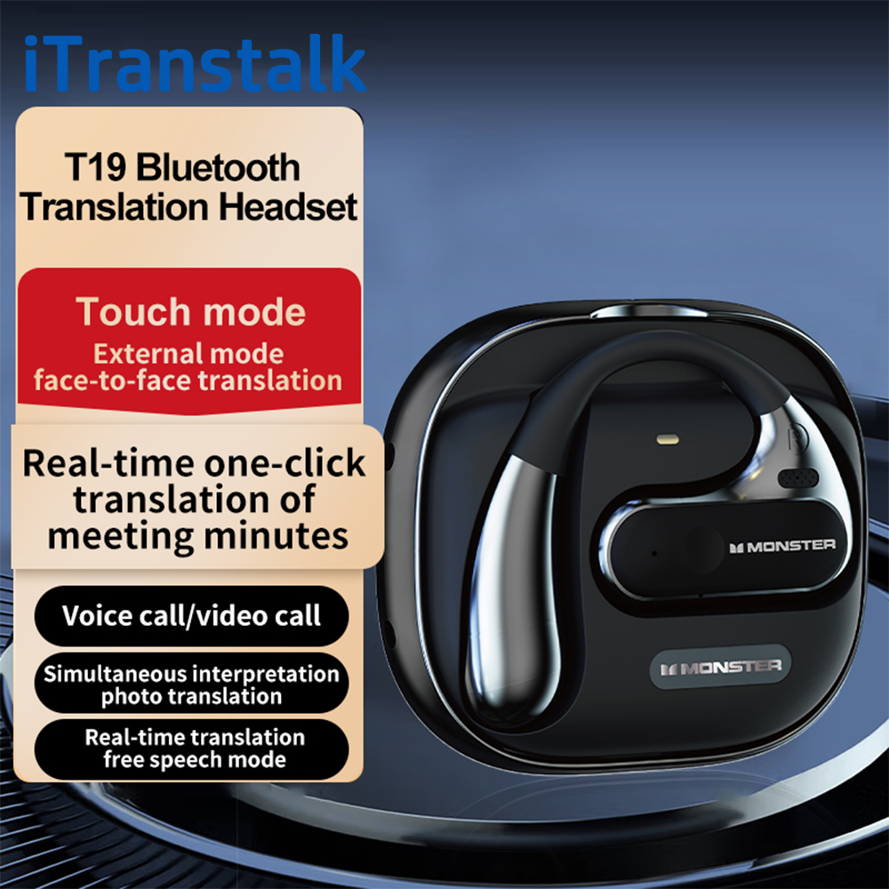 Real Time Multi Language Translator Earbuds Wireless Video Call AI Translator Headphones