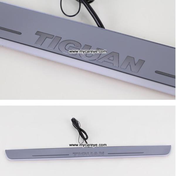 Volkswagen VW Tiguan car Led lights Moving door sill light Welcome Pedal sale