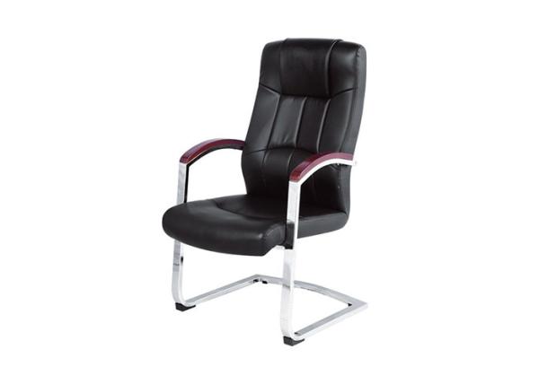 Balck Pu Ergonomic 69cm Back Hieght Office Staff Chairs