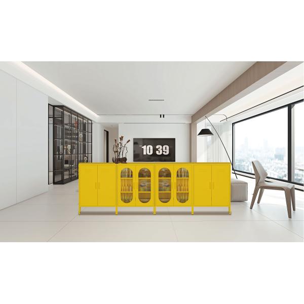 ODM OEM отбрасывает стеклянный шкаф хранения двери с 4 регулируемыми ногами