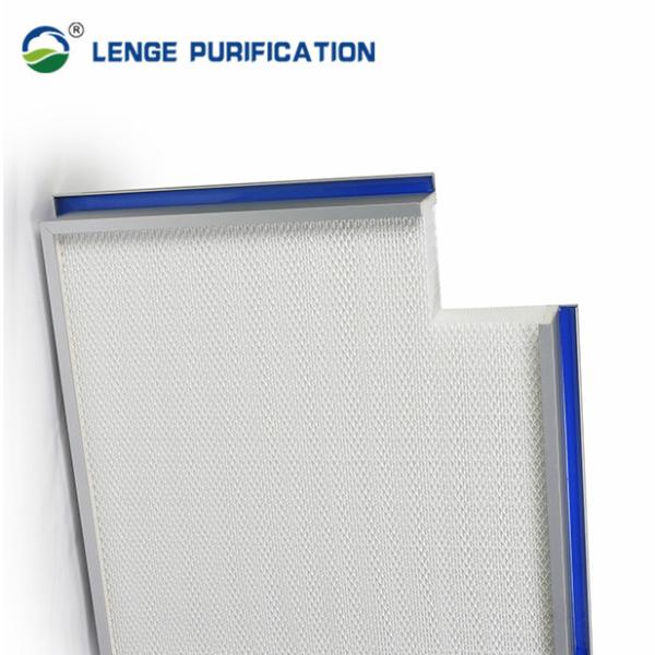 H13 Cleanroom HEPA Filter 99.95% Aluminum Glass Fibre With Top Gel Seals