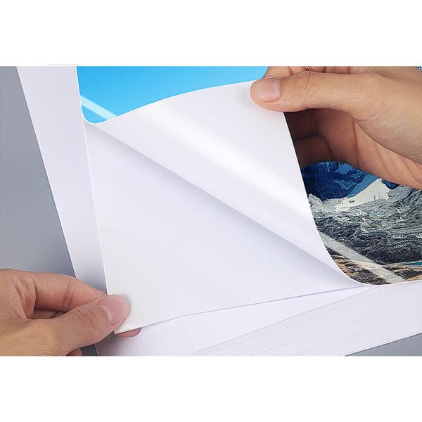 Papel adhesivo autoadhesivo de colorante de pigmento a prueba de agua de inyección de tinta de etiqueta recubierta mate 128gm