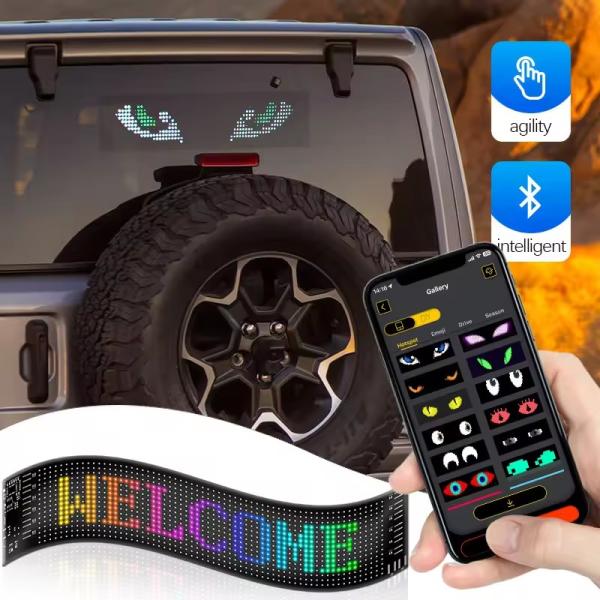 Мягкий светодиодный экран Бренд реклама Продвижение дисплей RGB Цвет APP Умный программируемый внутренний светодиодный знак