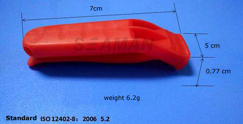 Свисток спасательного жилета оранжевого АБС пластиковый для утверждения ИСО выживания спасения