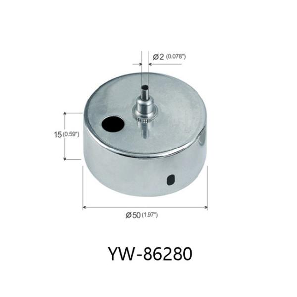 ∅16*16mm Dia Brass Plated Satin Silver Ceiling Wire Attachment Part YW86276