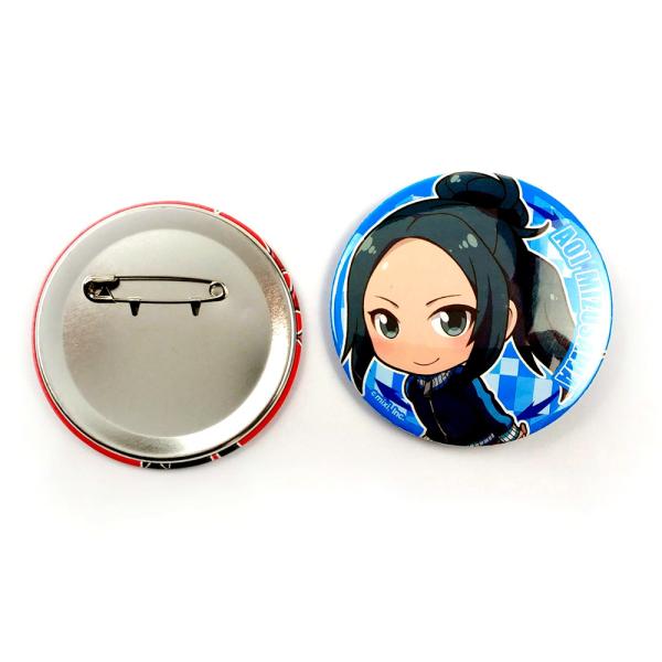 Emblem / Lapel Pin Promotional Button Badge With Safety Pin For Marathon