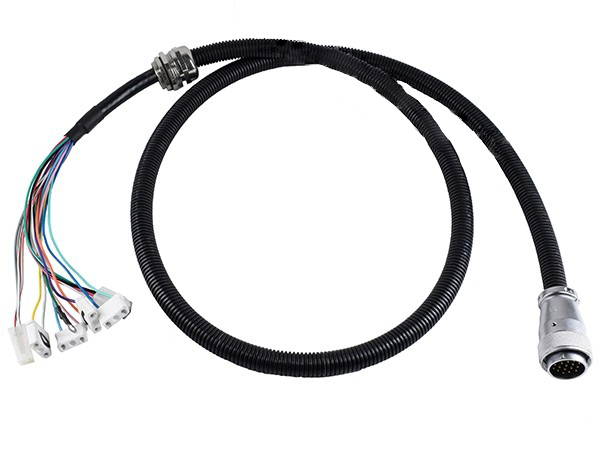 2550mm Industrial Wire Harness Black Corrugated Pipe Bundle For Purification Equipment