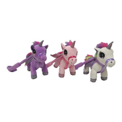 0.82ft 0.2M Rainbow Unicorn Pillow Pet Stuffed Animal ROHS