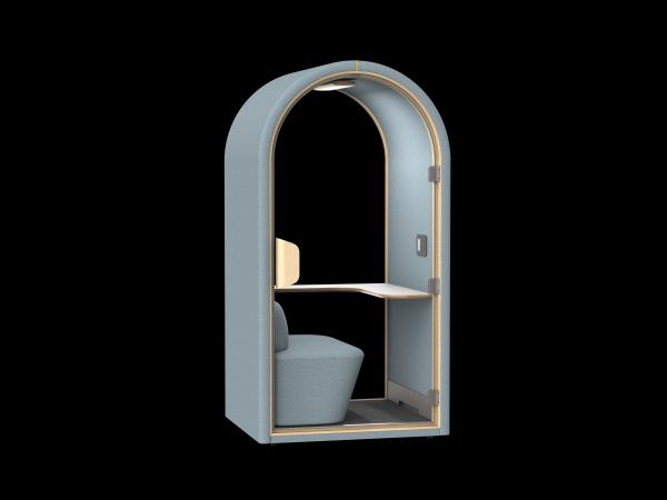 Home Pod Acoustic Booth | All-in-One Soundproof Office Pod with Integrated Desk