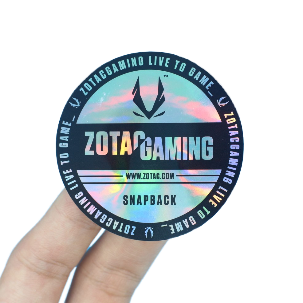 Factory Customized OEM ODM Funny Decorative Waterproof Round Vinyl Sticker 3D Foil Holography Laser Hologram Adhesive Sticker