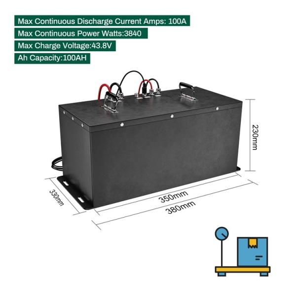 Lithium Automotive LifePo4 Golf Cart Battery Pack 36v 100ah With APP Control