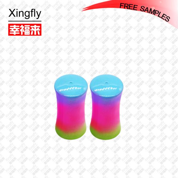 Xingfly Polvo de uñas Cap estampado en caliente Logotipo Material plástico