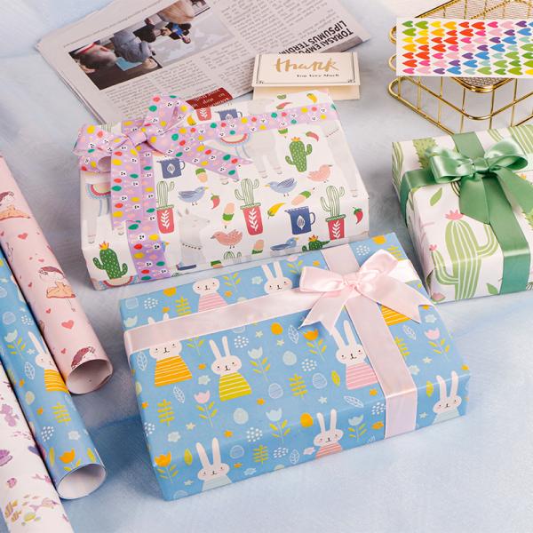 MSD Christmas Festival Cake Packaging Roll Kraft Wrapping Paper for Decoration Easy