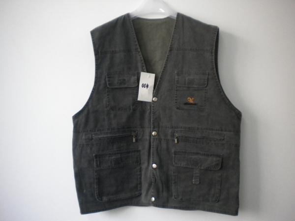 vest, reversible vest, mens vest in T/C 65/35 fabric, fishing vest, casual vest