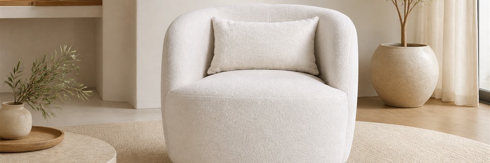 Organic Modern 1-Seater Wraparound Swivel Chair TR-H008