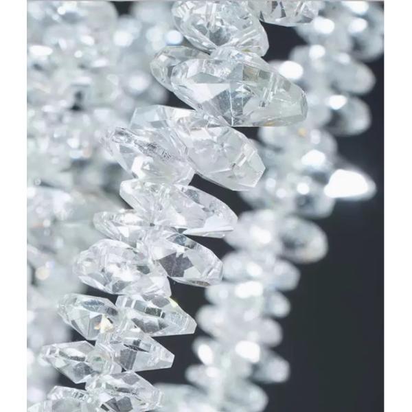 Post-modern light luxury personality villa model room living room dining room bedroom lamp creative tassel branch crystal chandelier