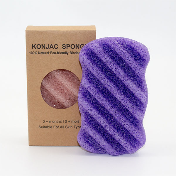Губка 8.6×6.5×2.5cm волны метки частного назначения Konjac активированная очищая