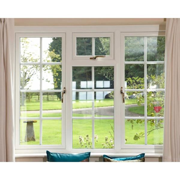 Swing Open Style Windproof Hurricane Impact Glass UPVC PVC fenêtre de coffrage pour une plus grande durabilité