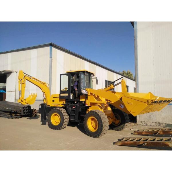 37w 3.4 Ton Road Construction Machinery Hydraulic Backhoe Loader