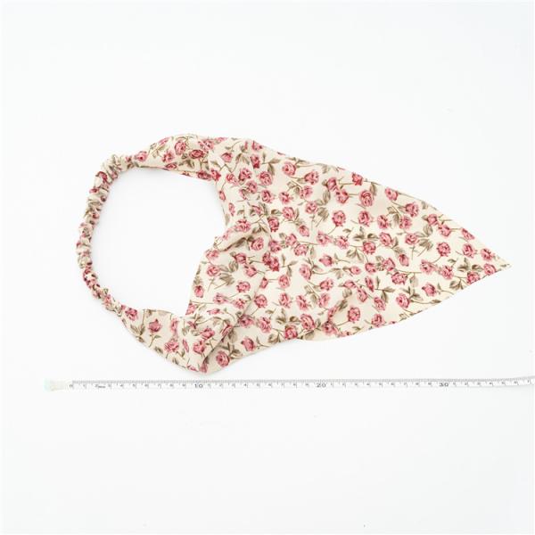 Europe United States floral hair band square scarf hair girl elastic headband cross-border hot bun head triangle