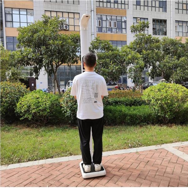 RS232 Interface Foldable Medical Portable BMI Machine for Height and Weight Tracking