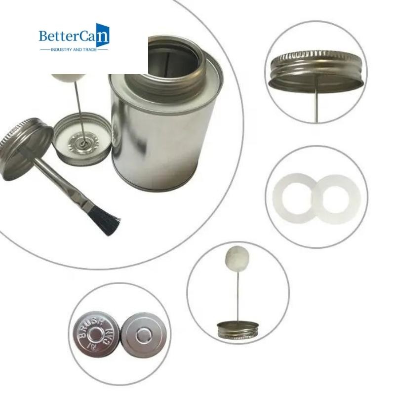 Консервная банка Tinplate изготовителя жестяной коробки круга металла слипчивая с Dauber