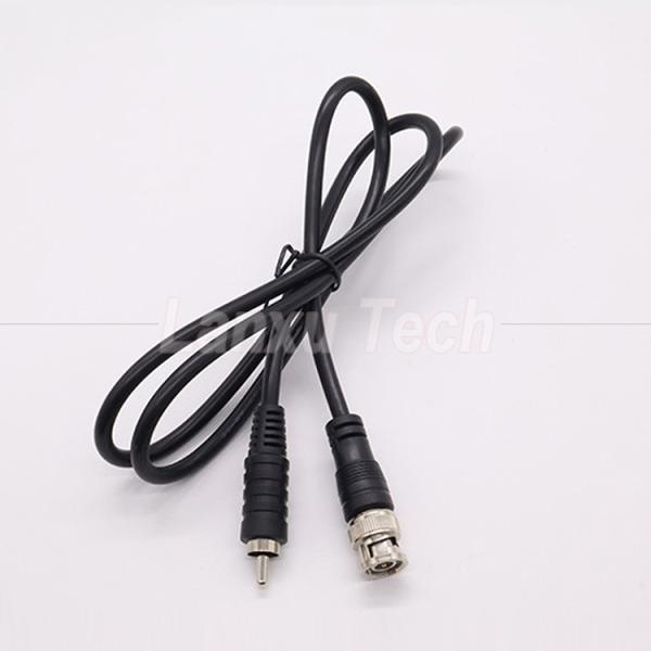 BNC macho a RCA macho cable de extensión AV para cámara de circuito cerrado