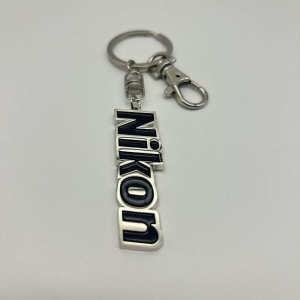 Alphanumeric metal keyrings soft enamel crafts  letters keychains custom