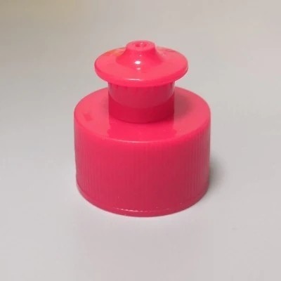 JL-CP103A 24 28 410 push pull bottle caps Smooth Ribbed PP Plastic for Sport Water Bottle