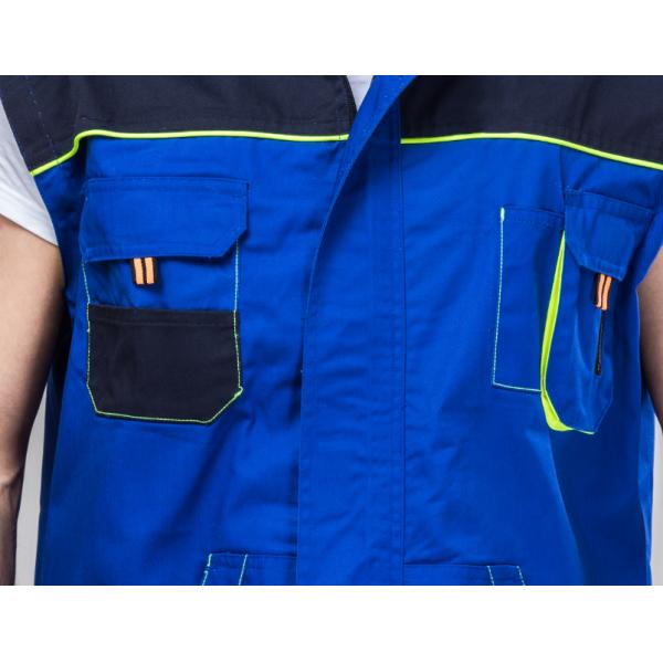 Waterproof Heavy Duty Work Suit Poly Cotton Blended Detachable Sleeves Jacket